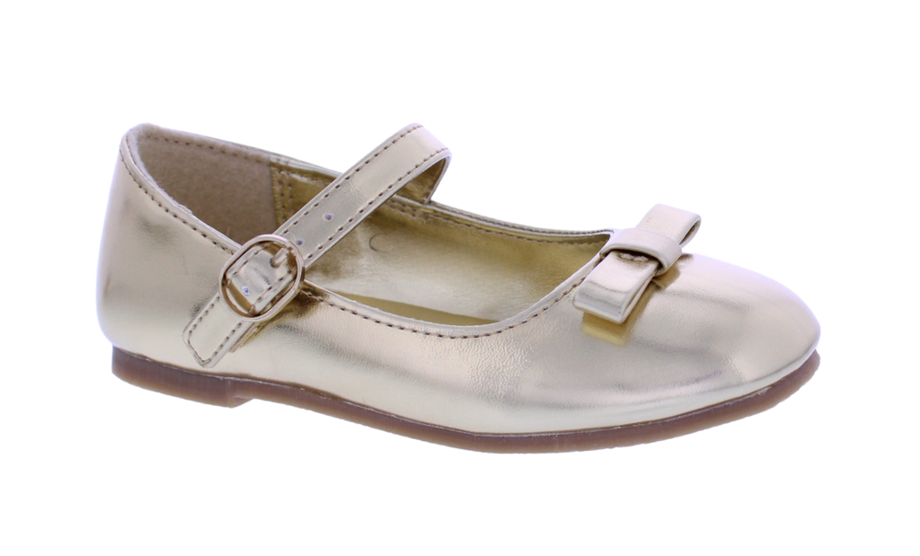 Girls Mary Jane with Folded Bow