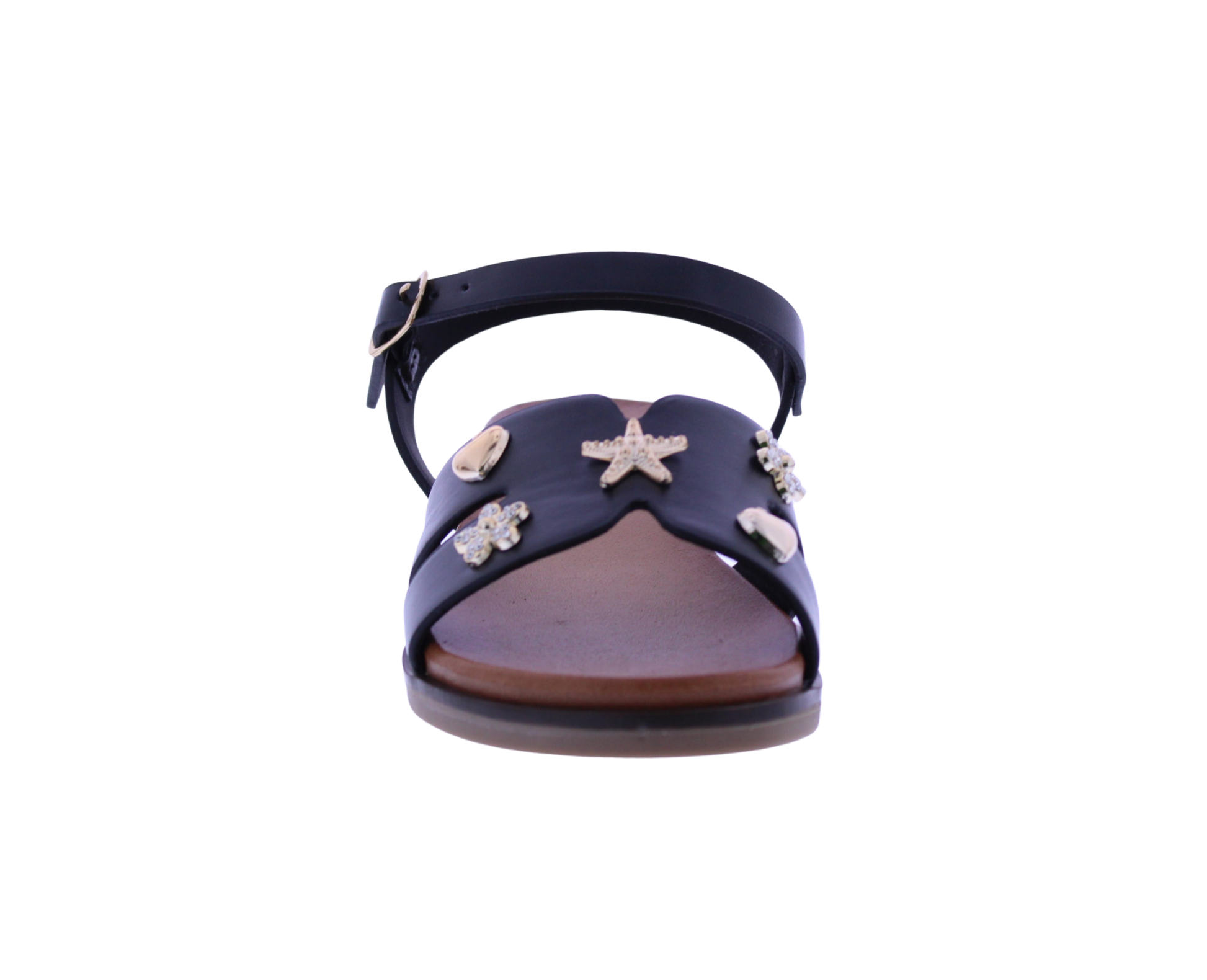 Girls Metal Charm Sandal