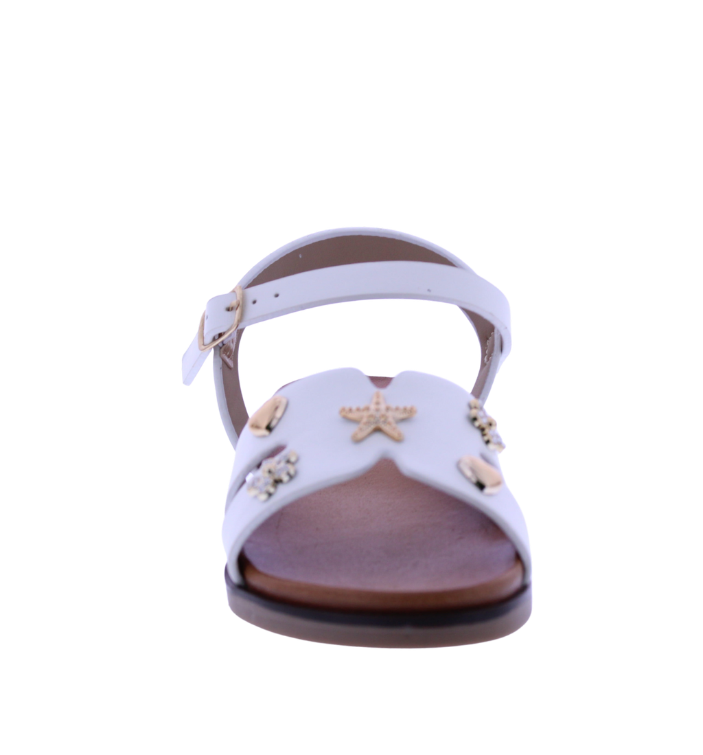 Girls Metal Charm Sandal