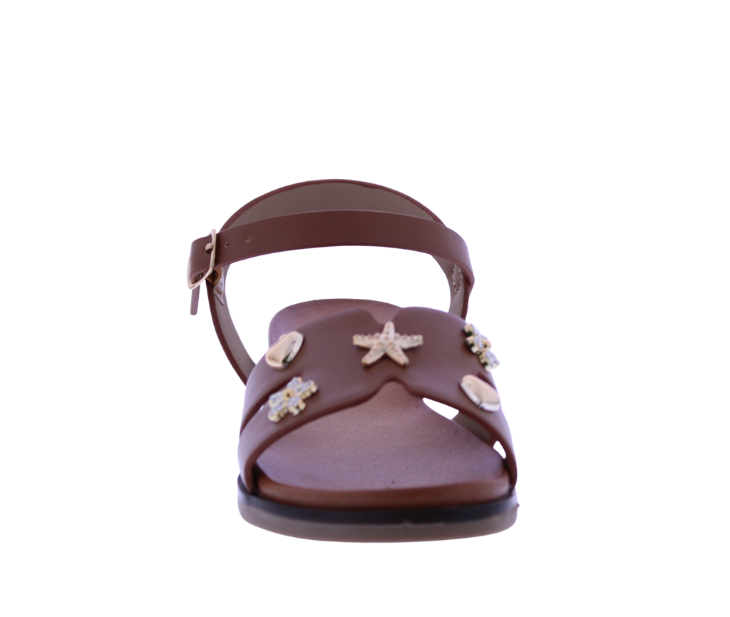 Girls Metal Charm Sandal