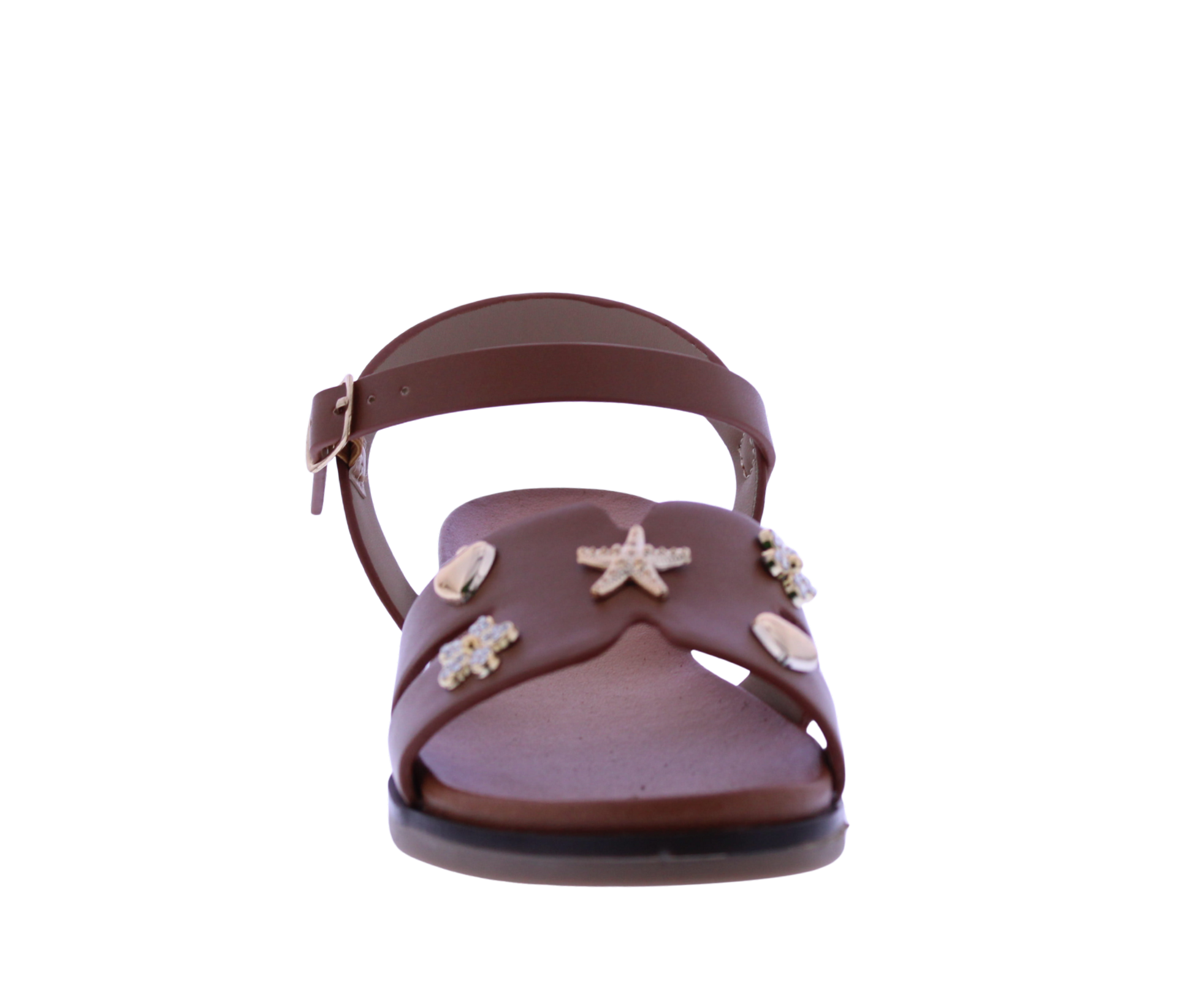 Girls Metal Charm Sandal