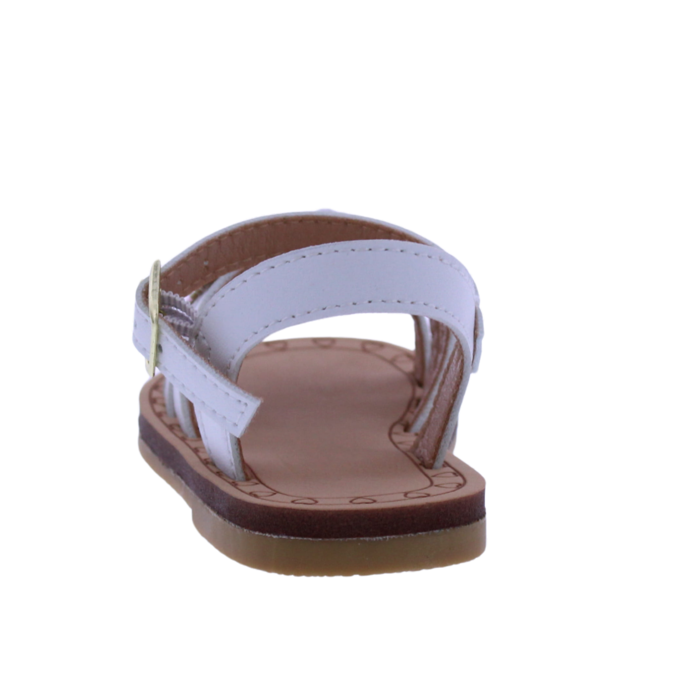 Girls Triple Band Flower Sandal