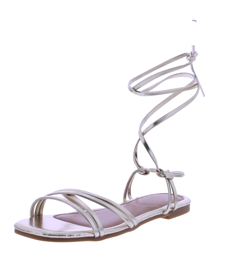 Girls' Tie-Up Gladiator Sandal