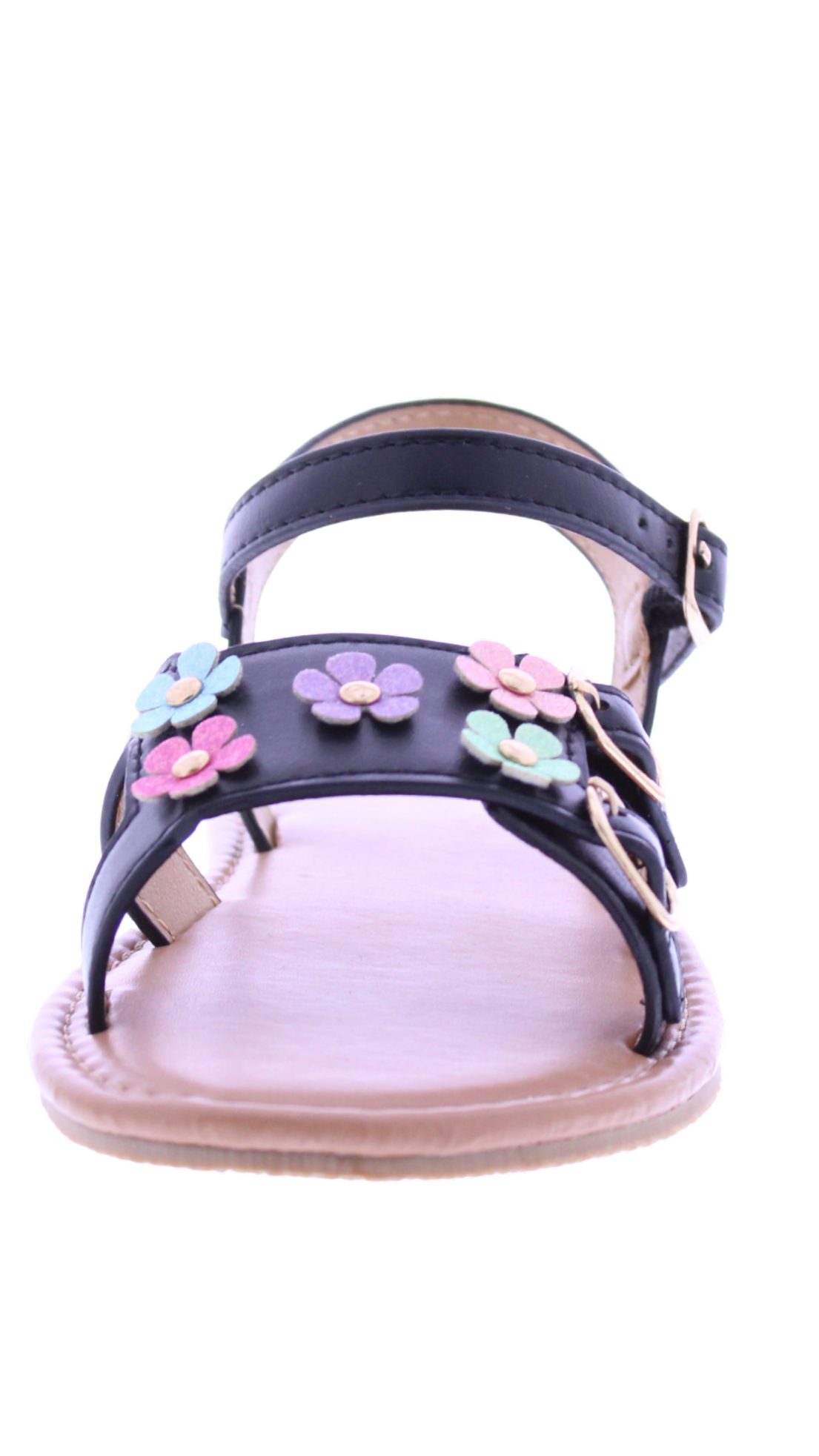 Girls' Blossom Double-Buckle Sandal