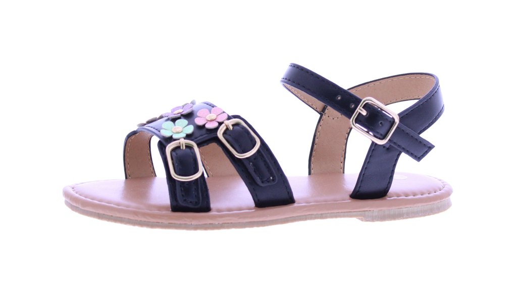 Girls' Blossom Double-Buckle Sandal
