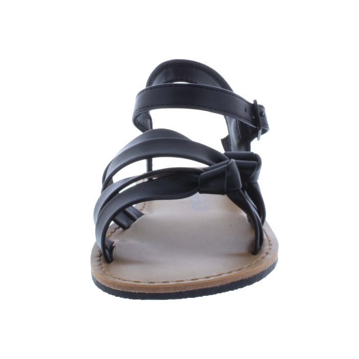 Girls Synthetic Leather Sandal with 2 Straps