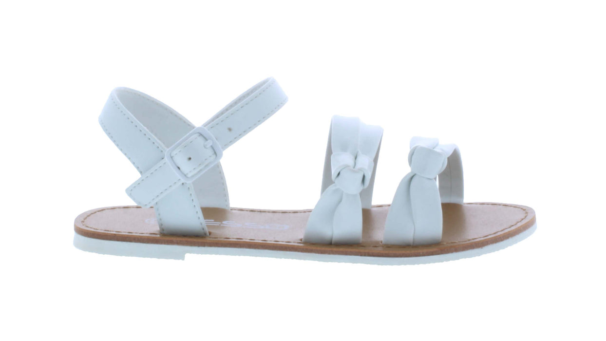 Girls Synthetic Leather Sandal with 2 Straps