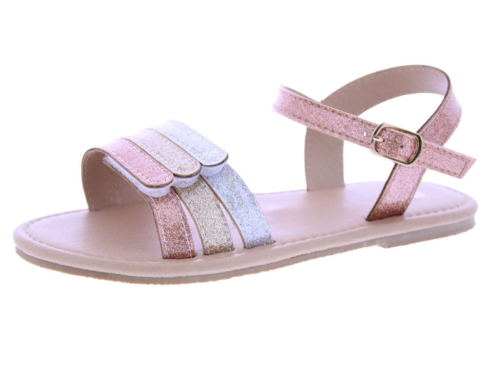 Girls Patent Glitter with Velcro