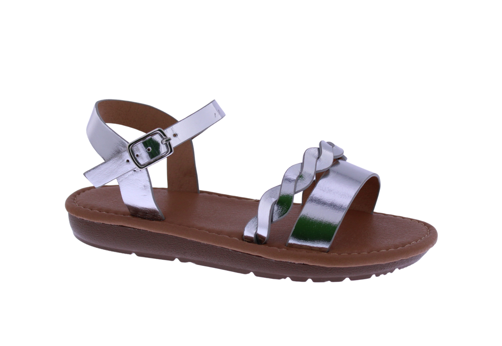 Girls Braided Band Sandal