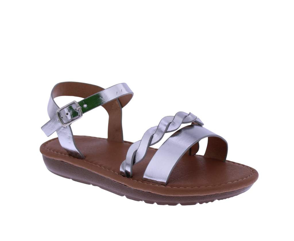 Girls Braided Band Sandal