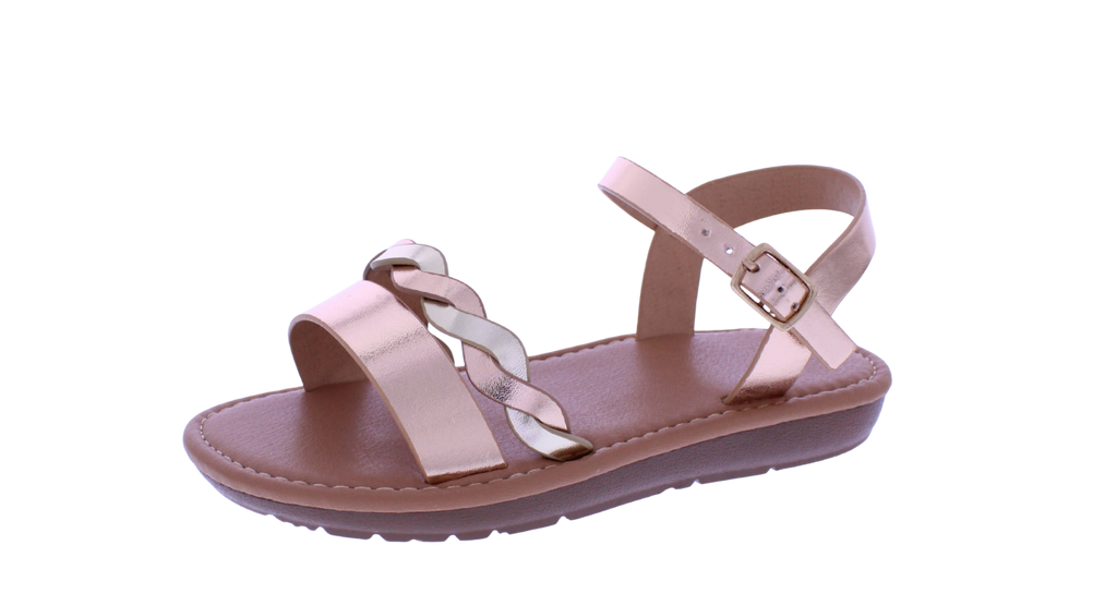 Girls Braided Band Sandal
