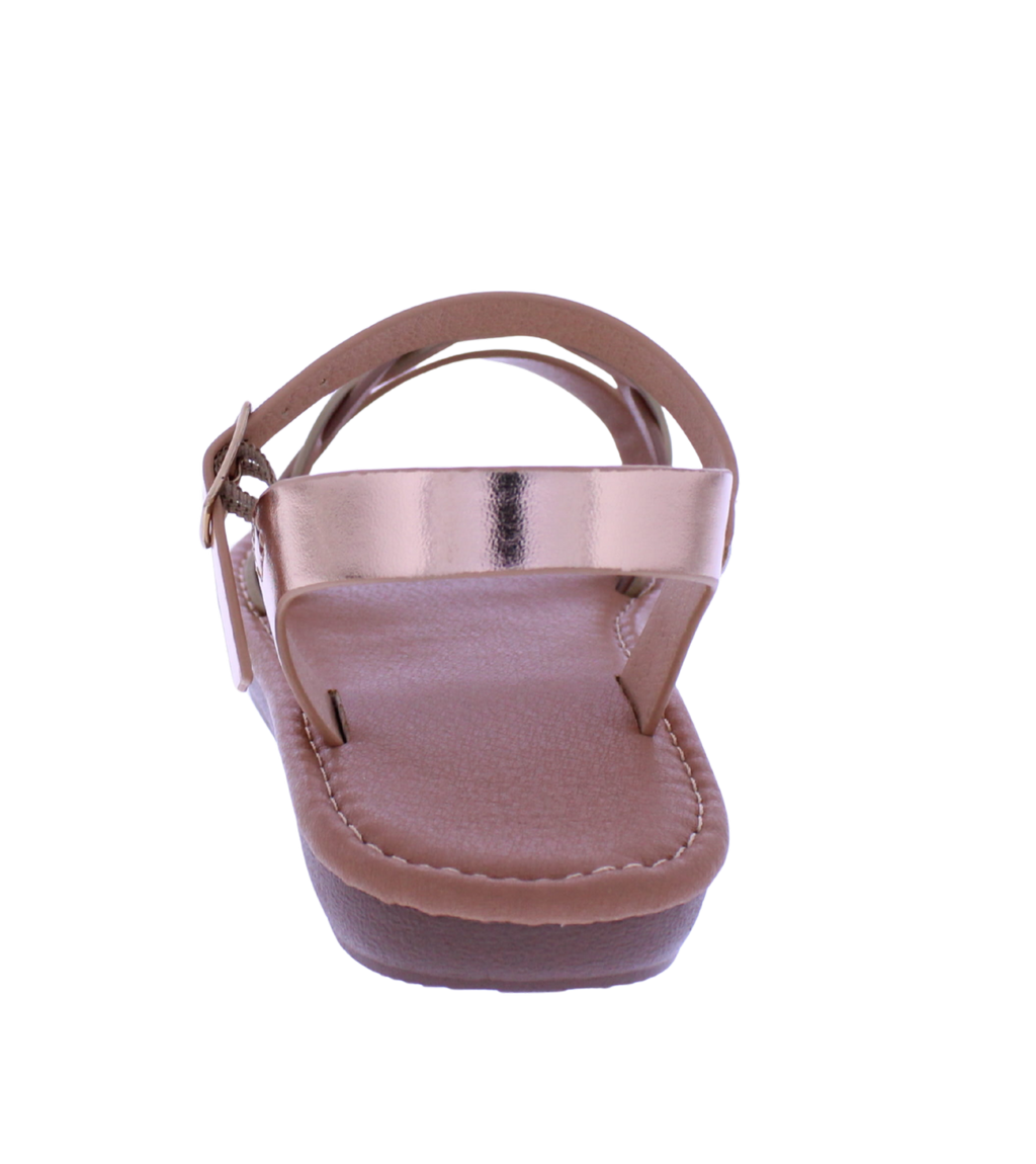 Girls Braided Band Sandal
