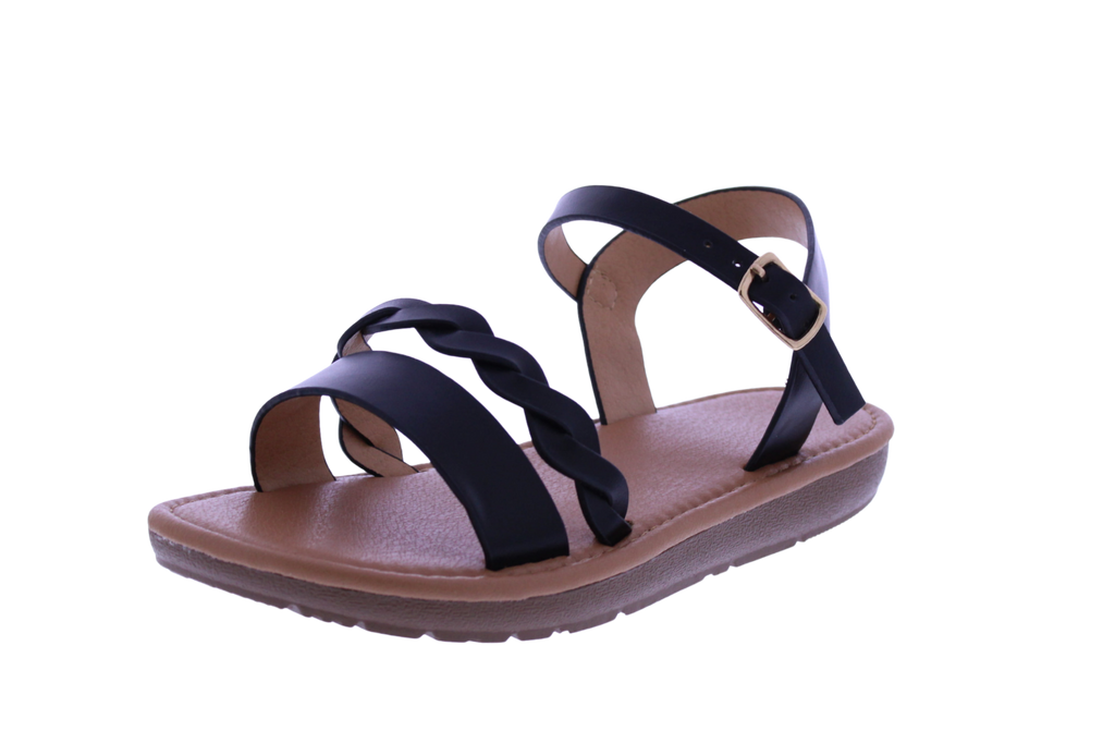 Girls Braided Band Sandal