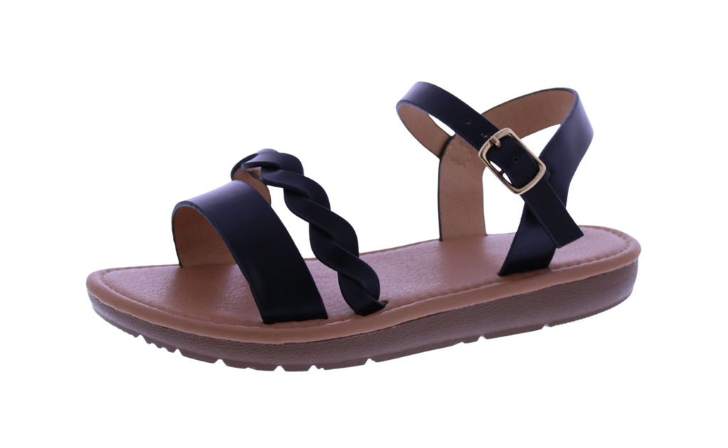 Girls Braided Band Sandal