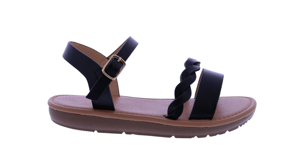 Girls Braided Band Sandal