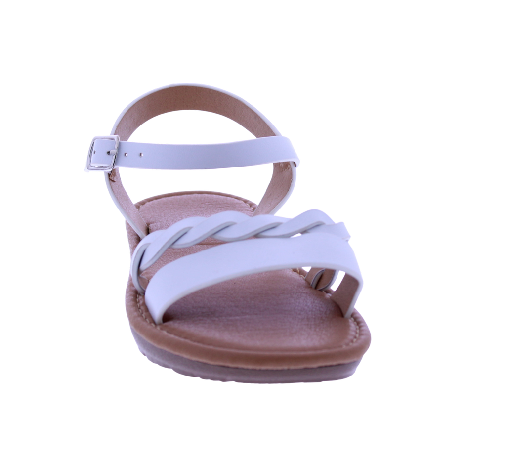 Girls Braided Band Sandal