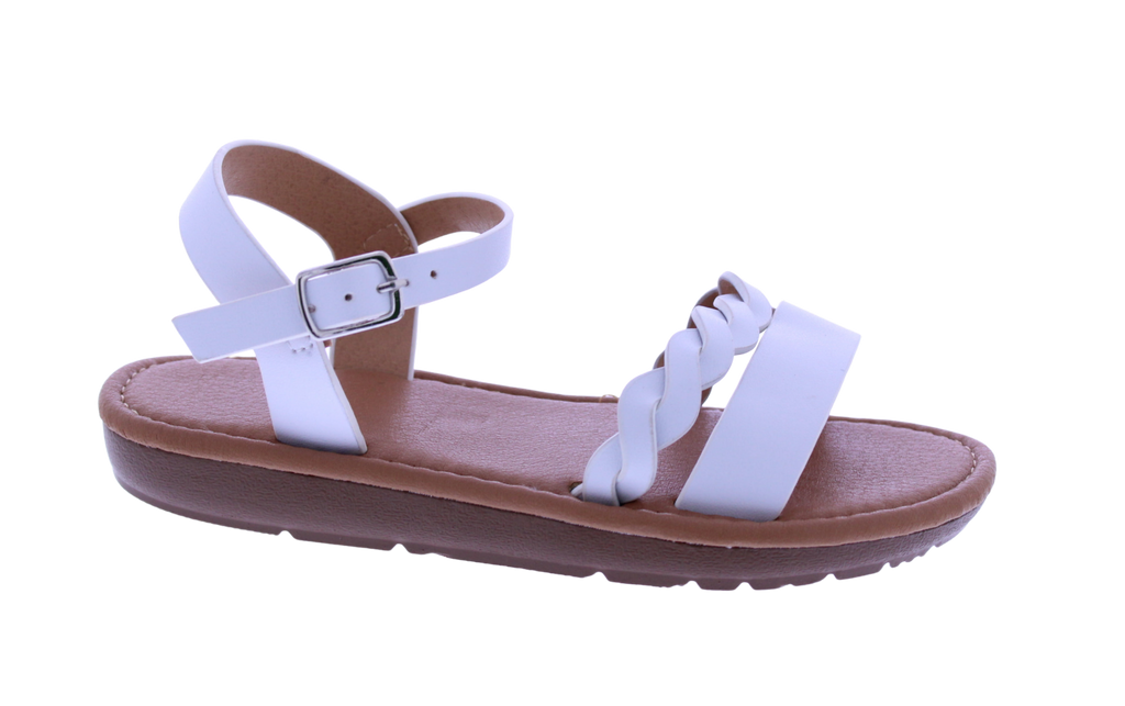 Girls Braided Band Sandal