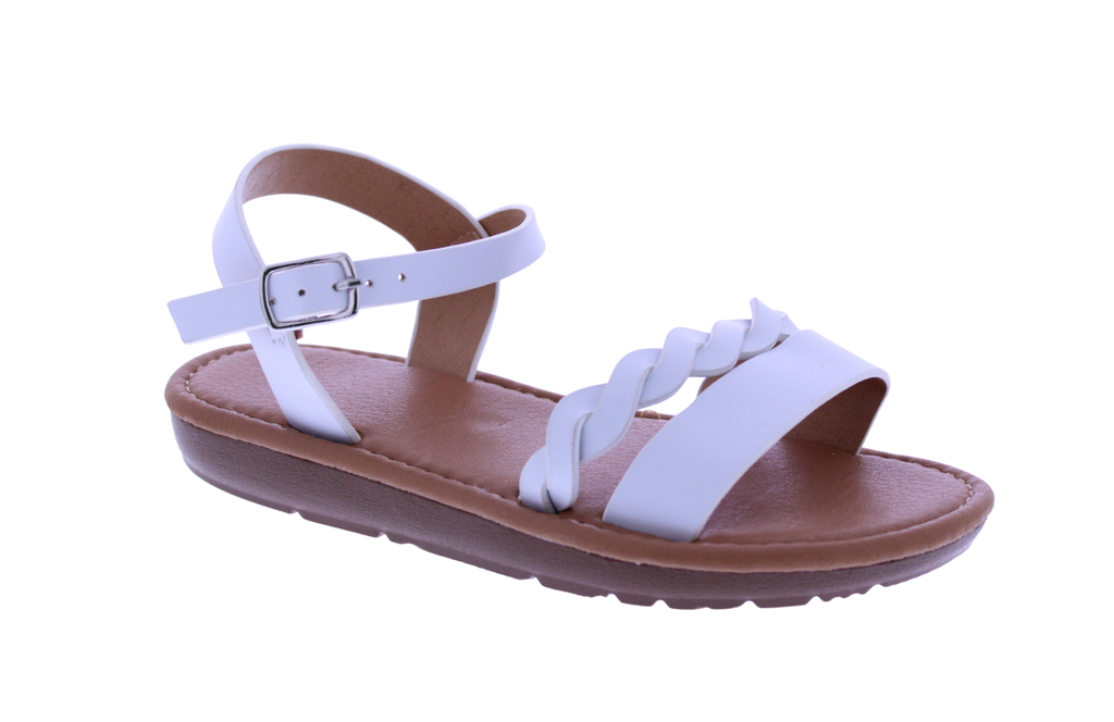 Girls Braided Band Sandal
