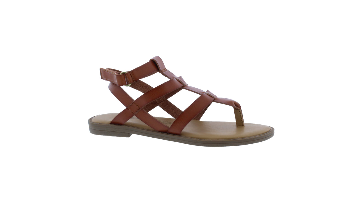 Girls Strappy "Gladiator" Sandal with Velcro Closure