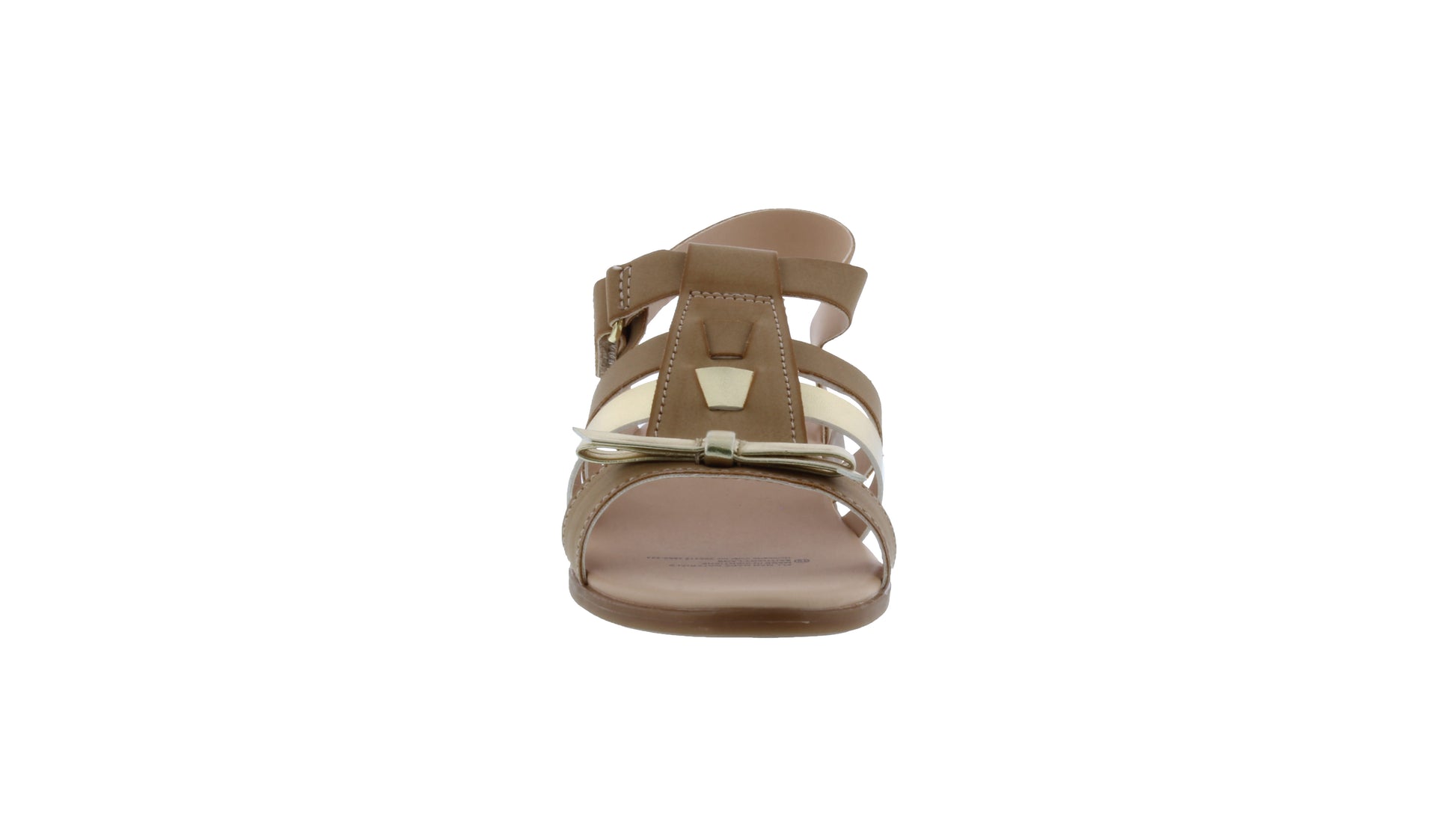 Girls Two Tone Bow Sandal