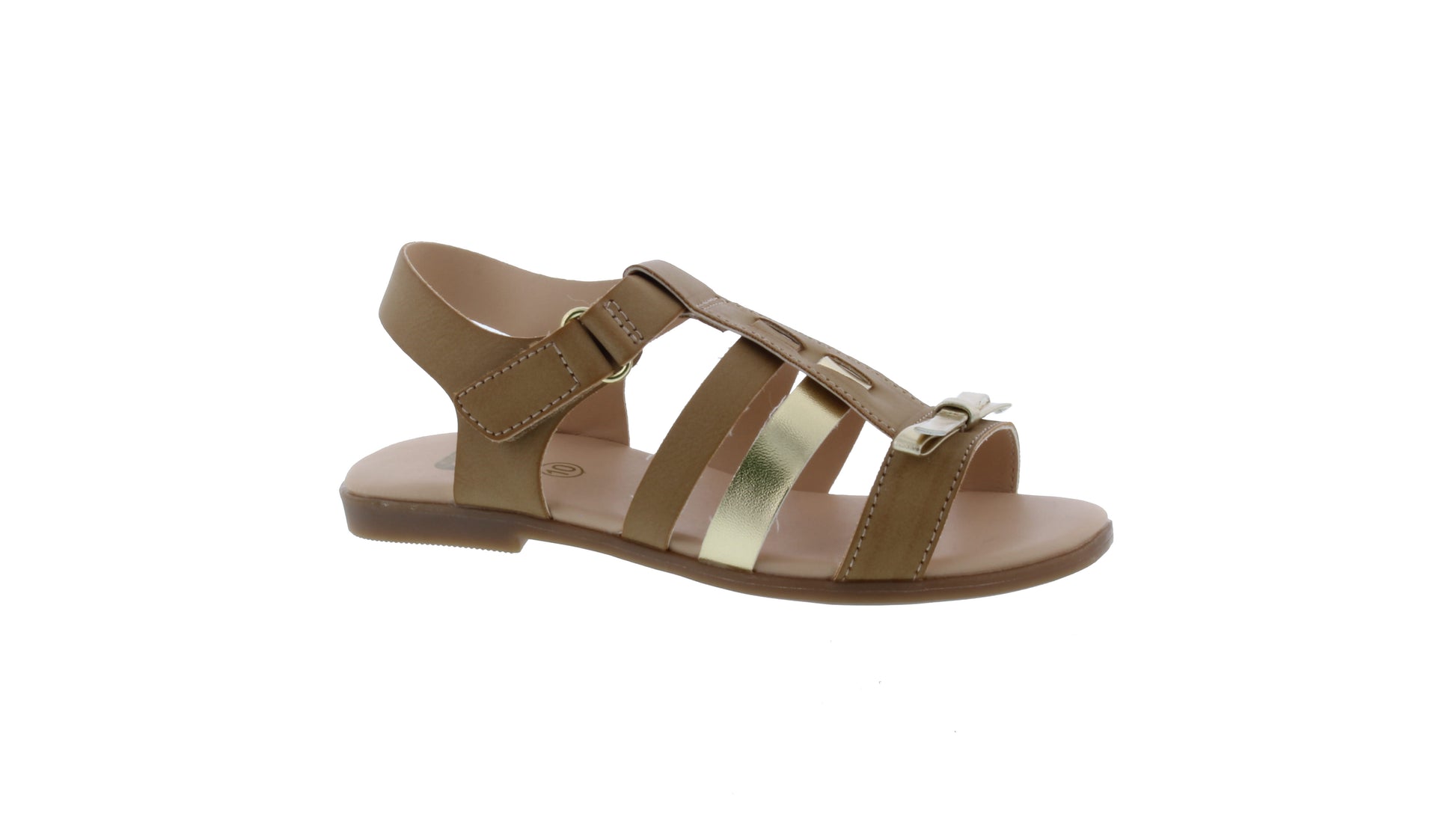Girls Two Tone Bow Sandal