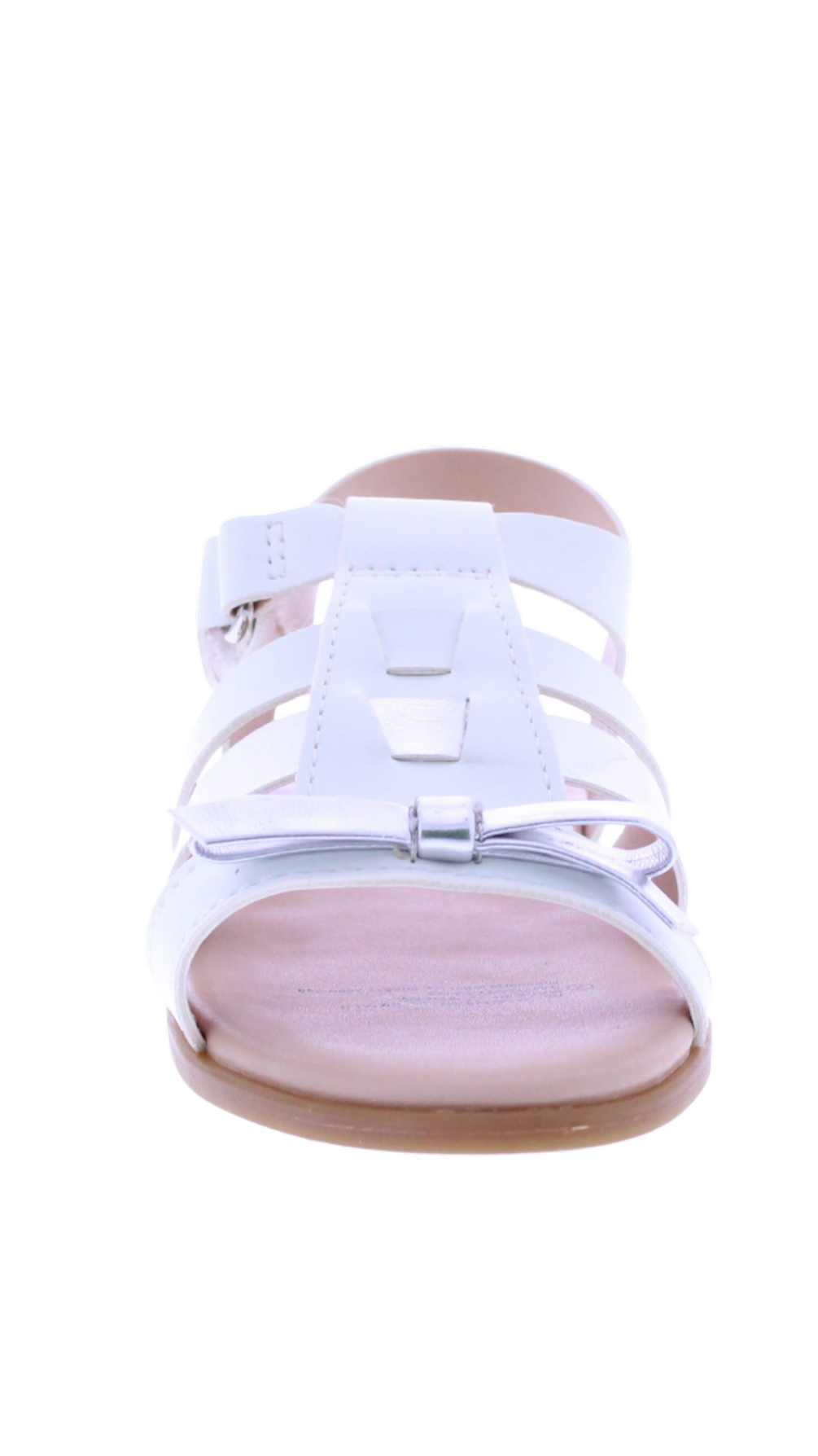 Girls Two Tone Bow Sandal