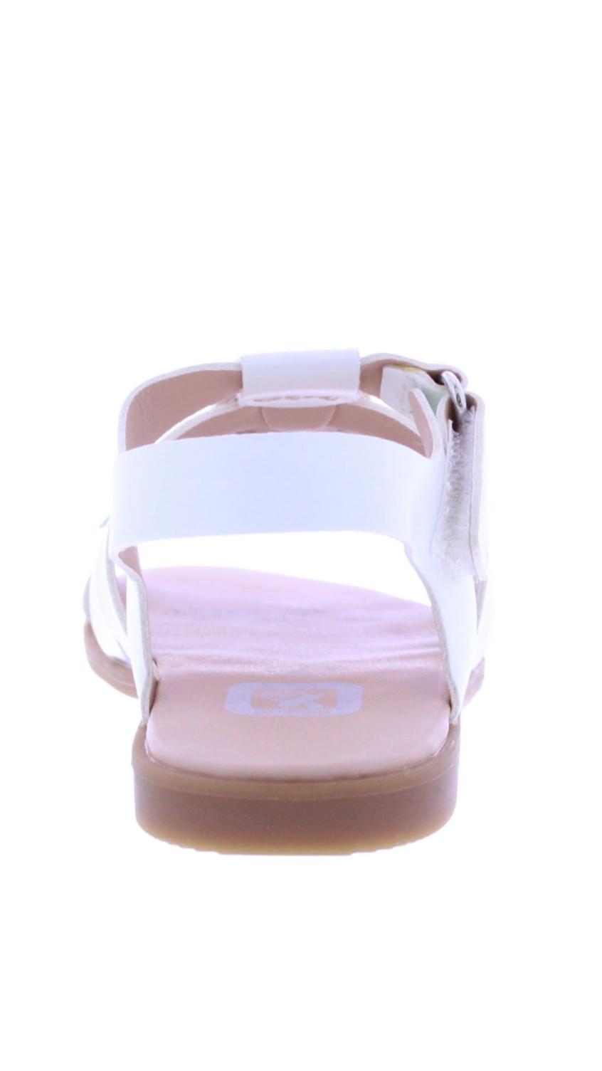 Girls Two Tone Bow Sandal