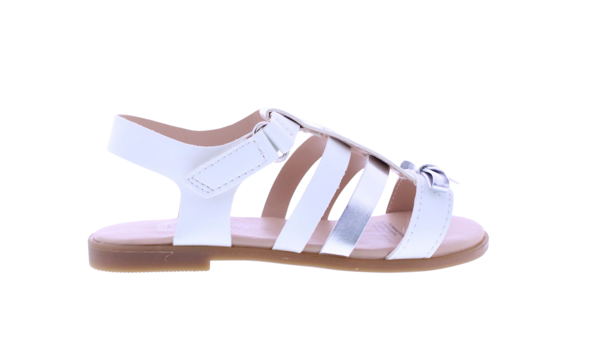 Girls Two Tone Bow Sandal