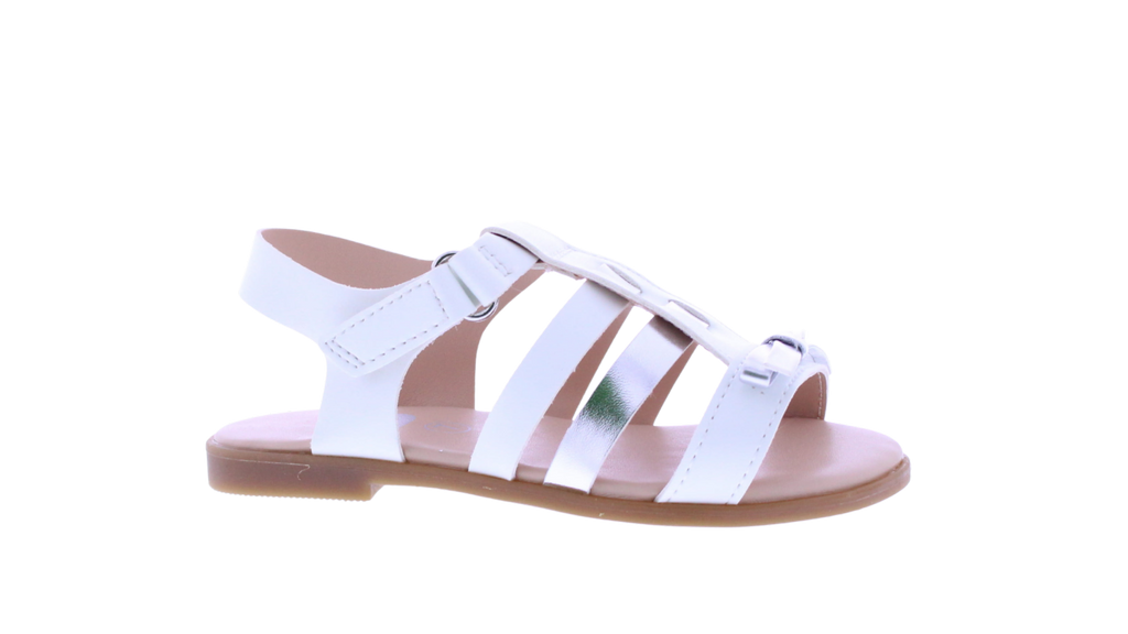 Girls Two Tone Bow Sandal