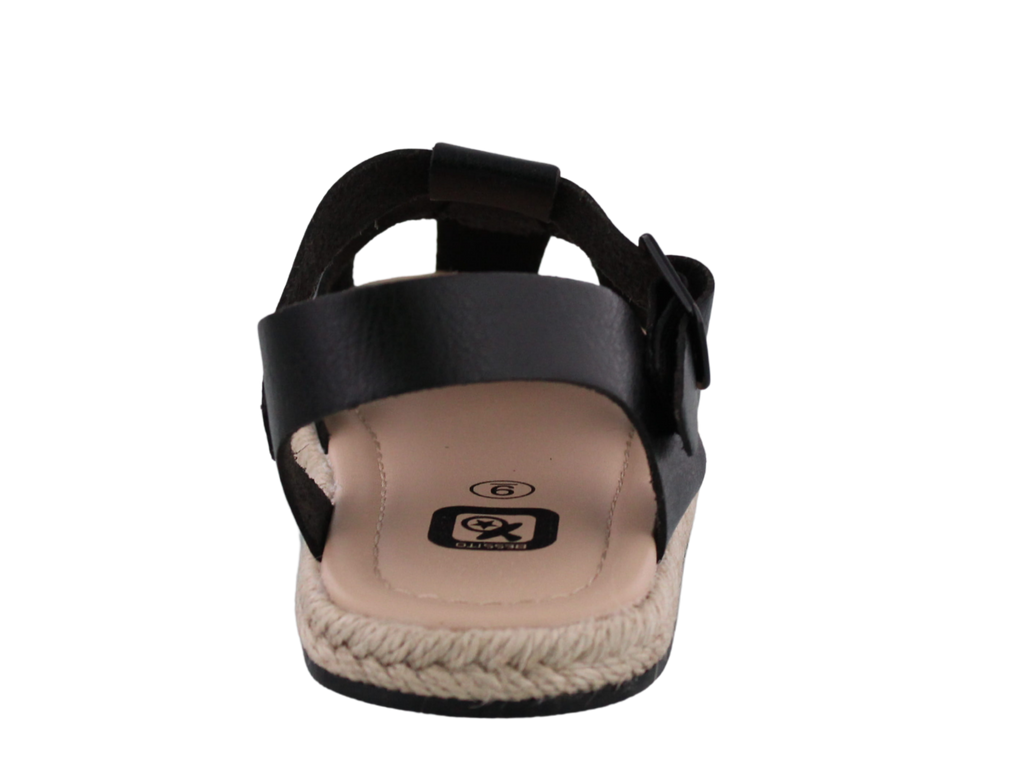 Sandalia Niña Piel Sintética Cierre Hebilla