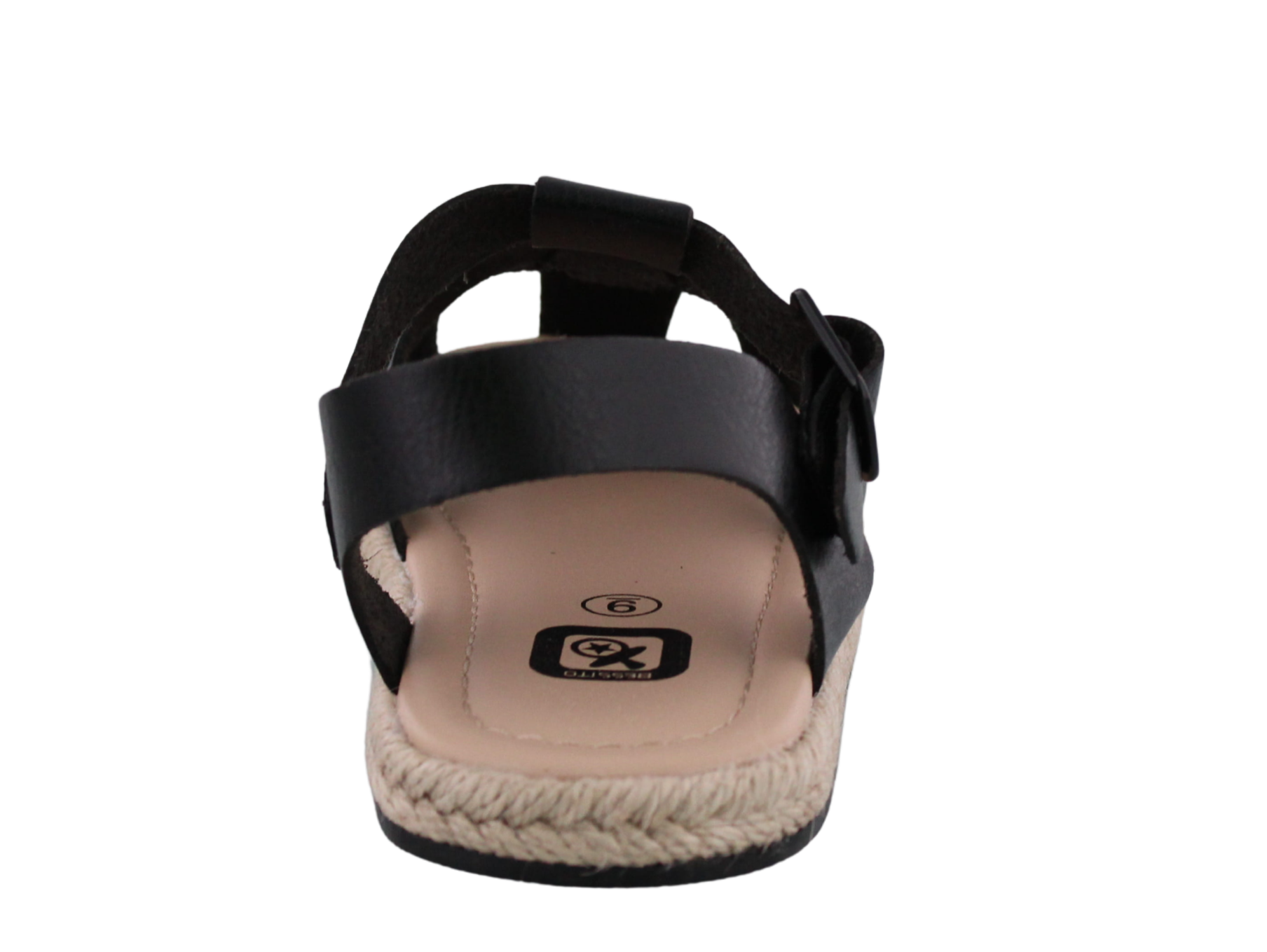 Sandalia Niña Piel Sintética Cierre Hebilla