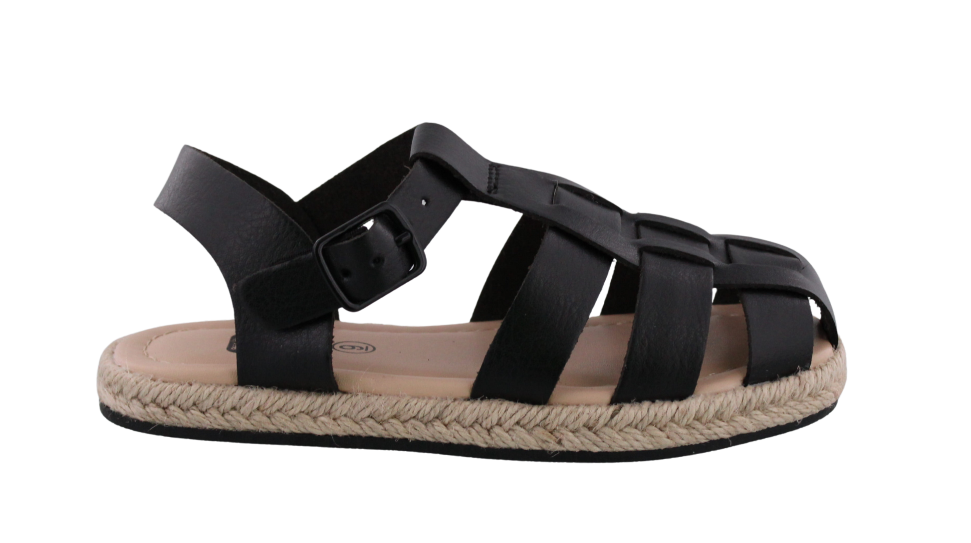 Sandalia Niña Piel Sintética Cierre Hebilla