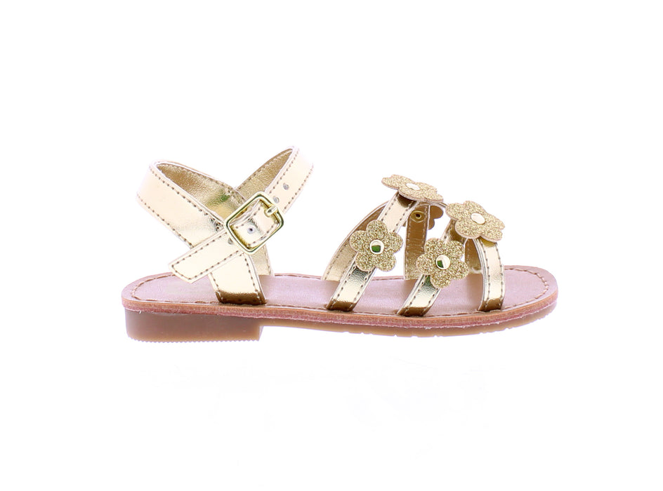 Girls Glitter Flowers Sandal