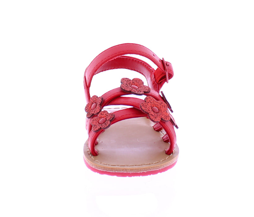 Girls Glitter Flowers Sandal