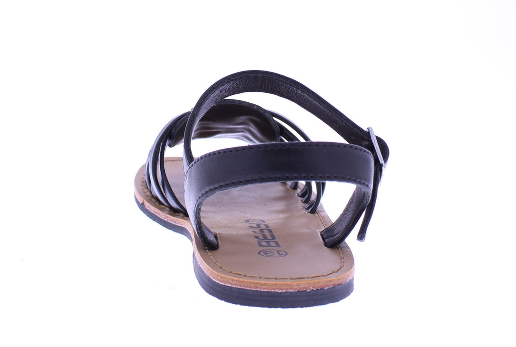 Kids Triple Crisscross Strap Sandal