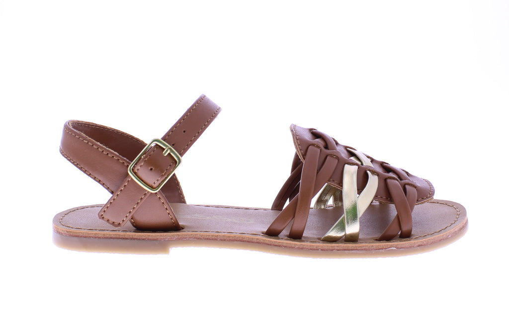 Kids Triple Crisscross Strap Sandal