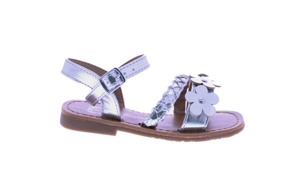 Girls Braid + Flower Sandal