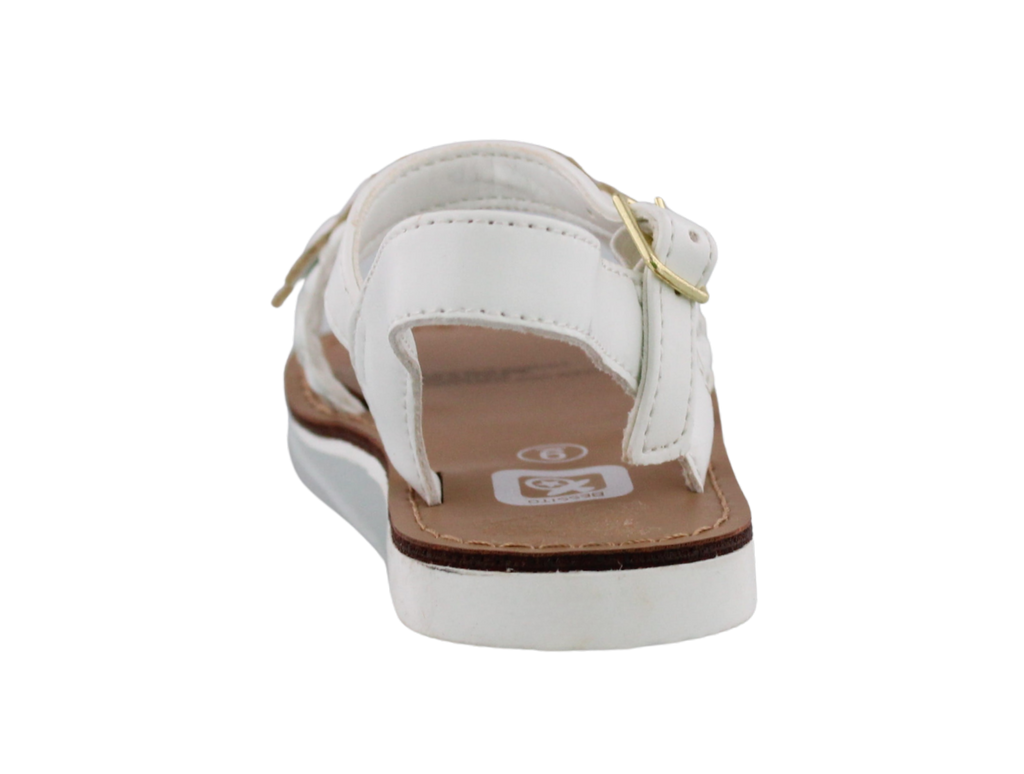 Girls Braid + Flower Sandal