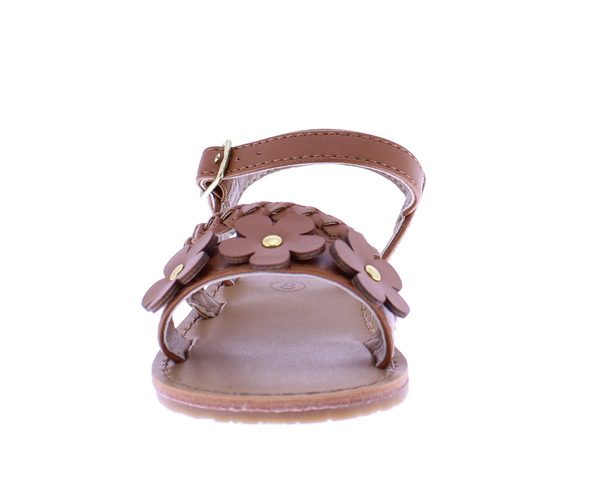 Girls Braid + Flower Sandal