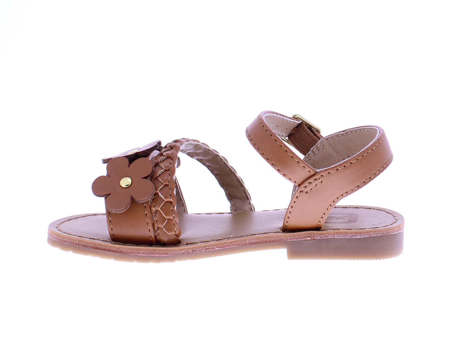 Girls Braid + Flower Sandal