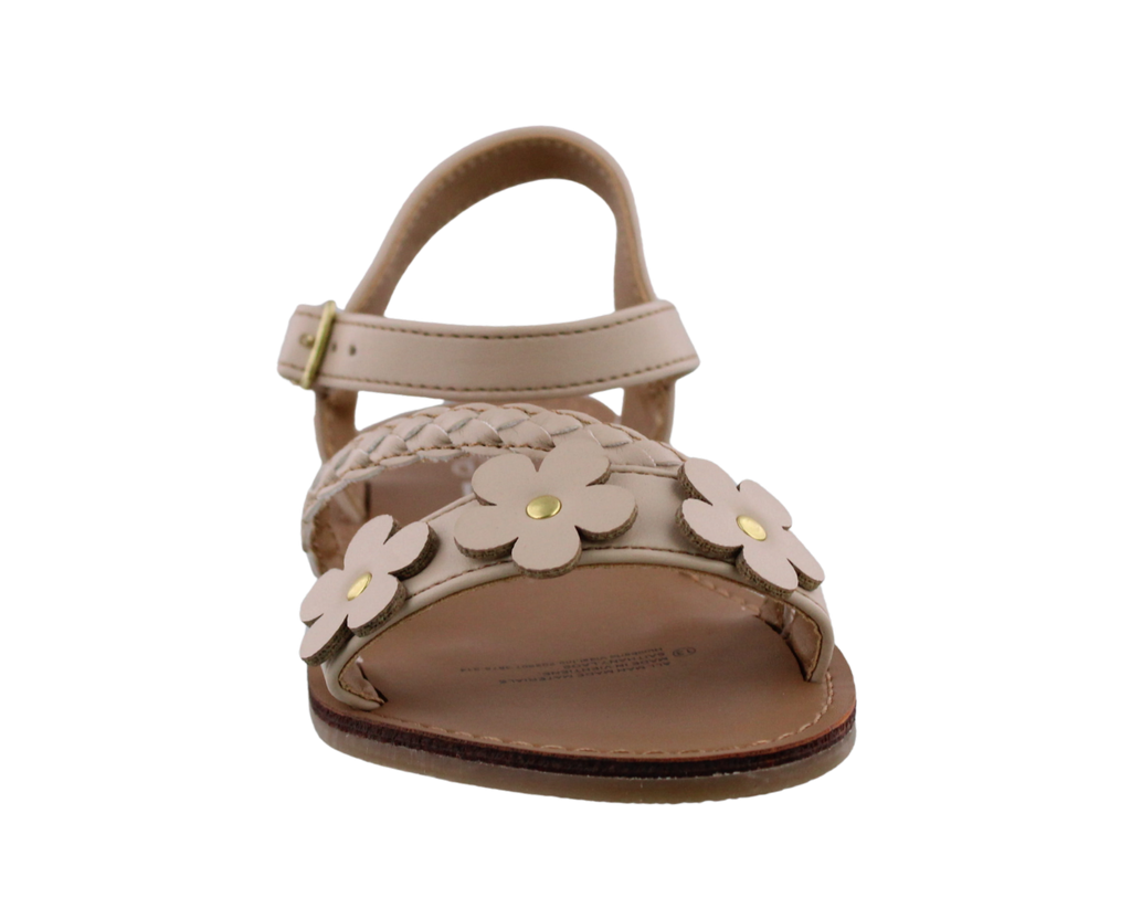 Girls Braid + Flower Sandal