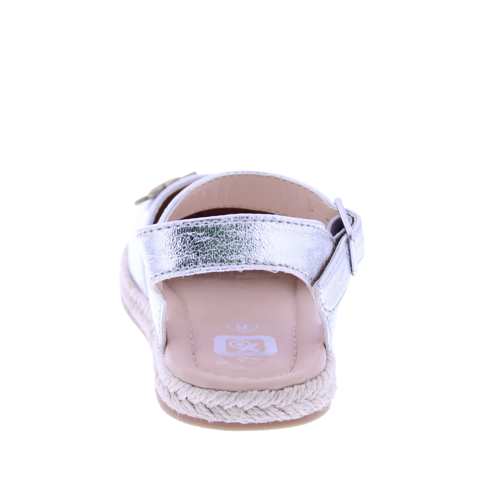 Girls Maryjane Sandal with Floral Appliqués