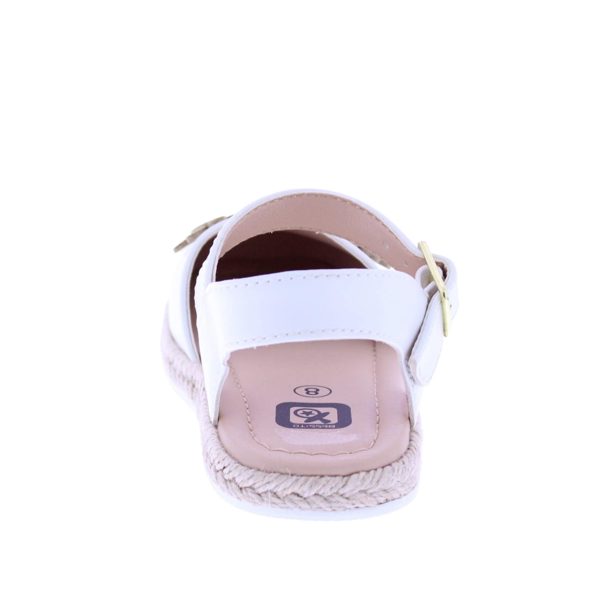 Girls Maryjane Sandal with Floral Appliqués
