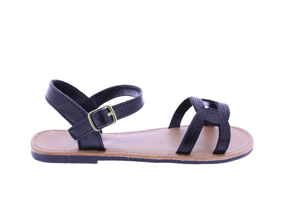 Kids Rhinestone Chain Link Sandal