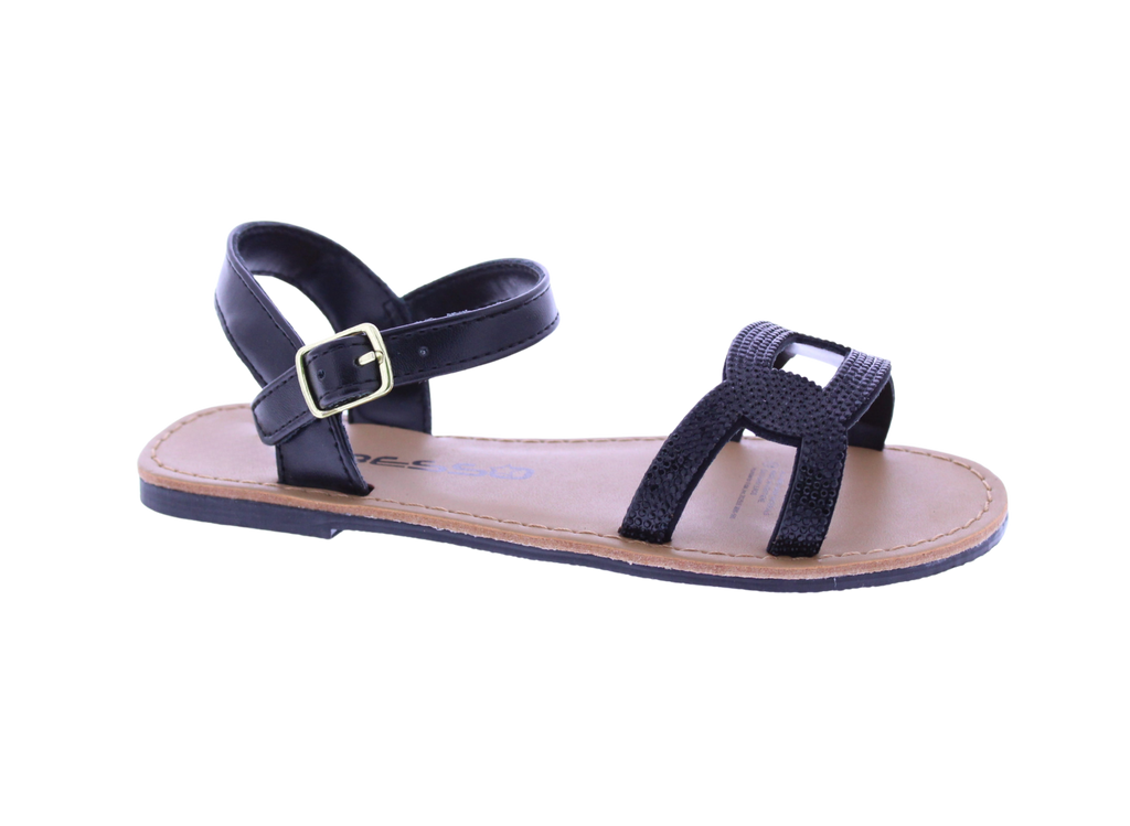 Kids Rhinestone Chain Link Sandal