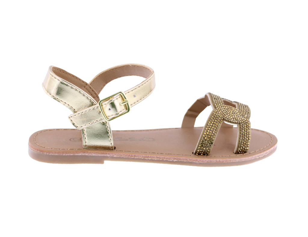 Kids Rhinestone Chain Link Sandal