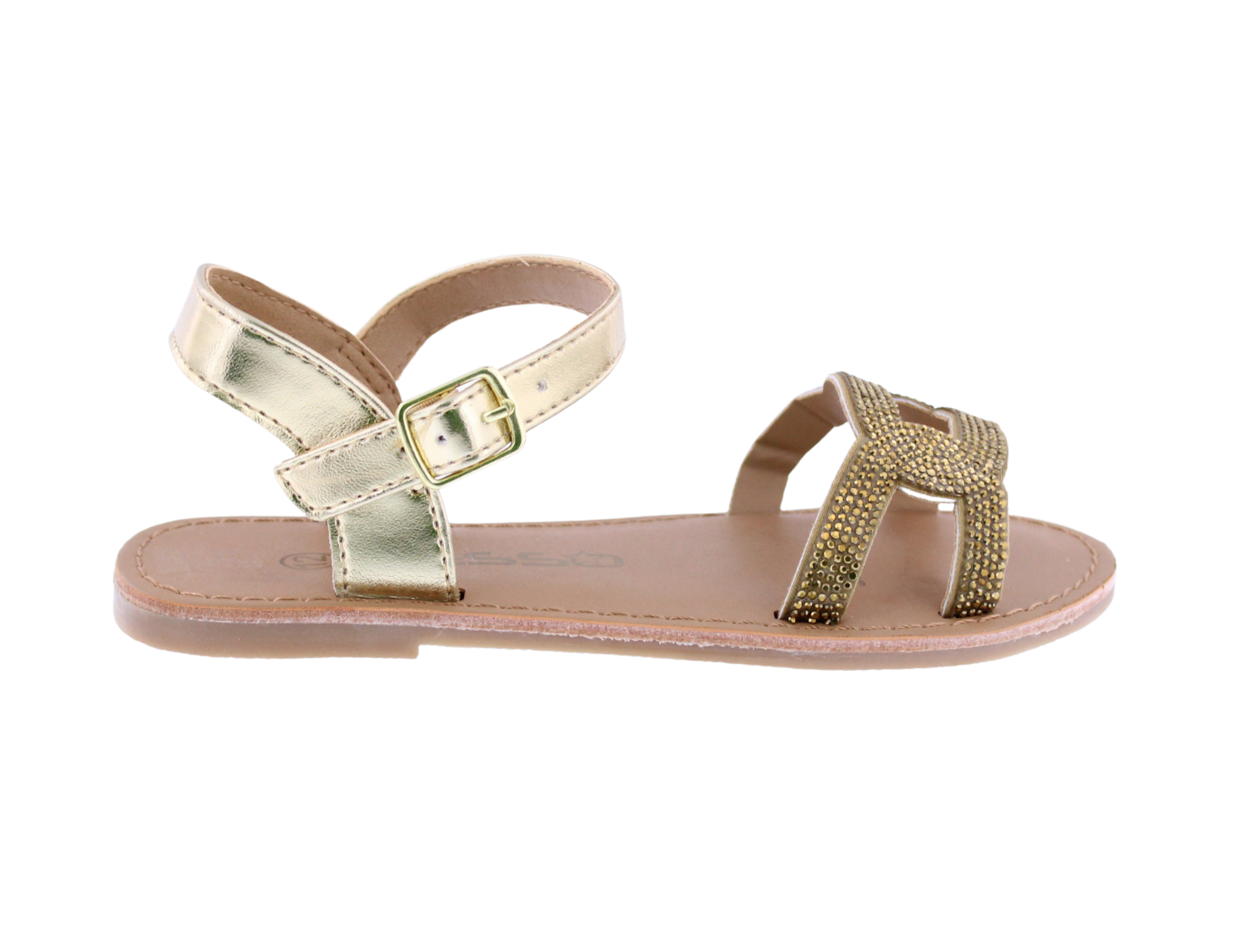 Kids Rhinestone Chain Link Sandal