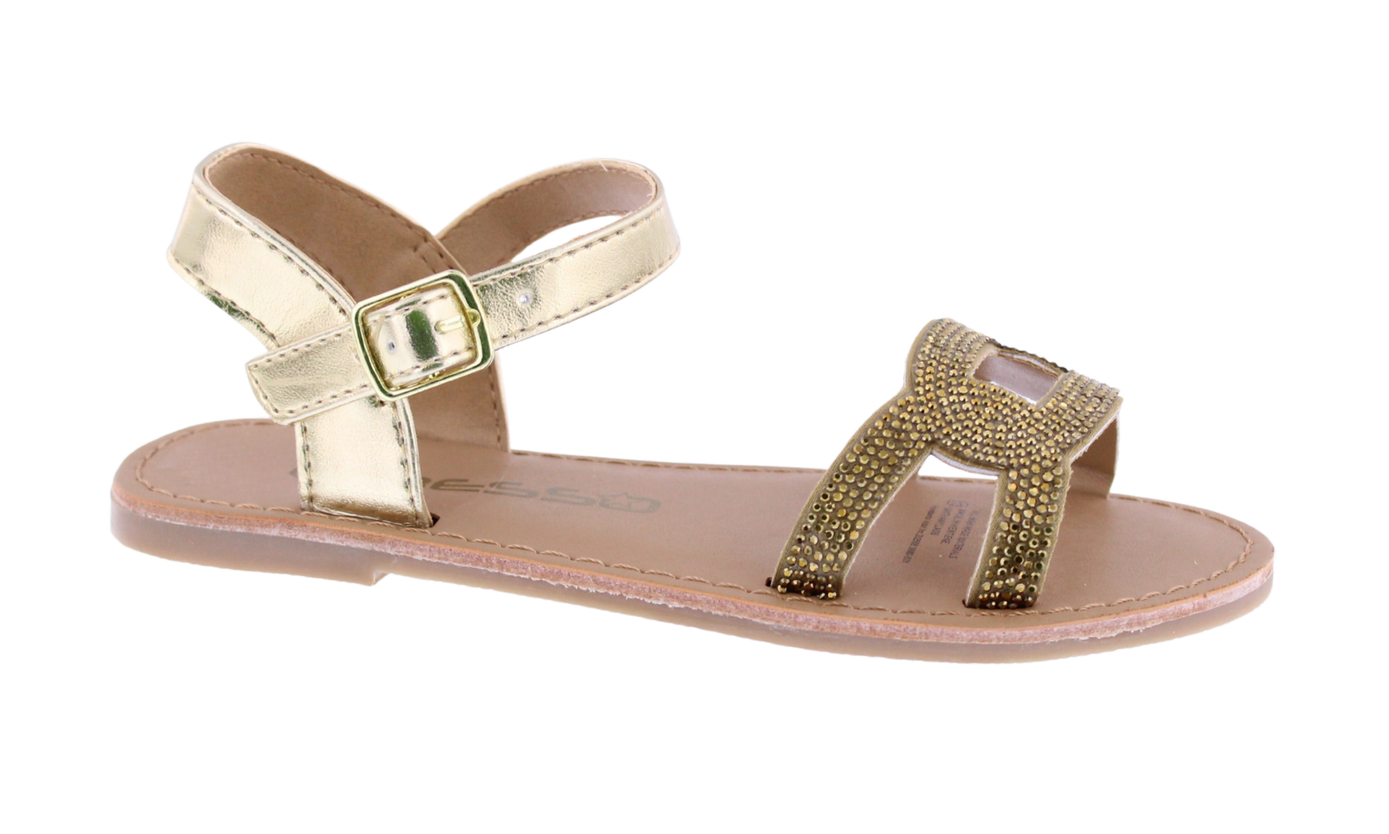 Kids Rhinestone Chain Link Sandal