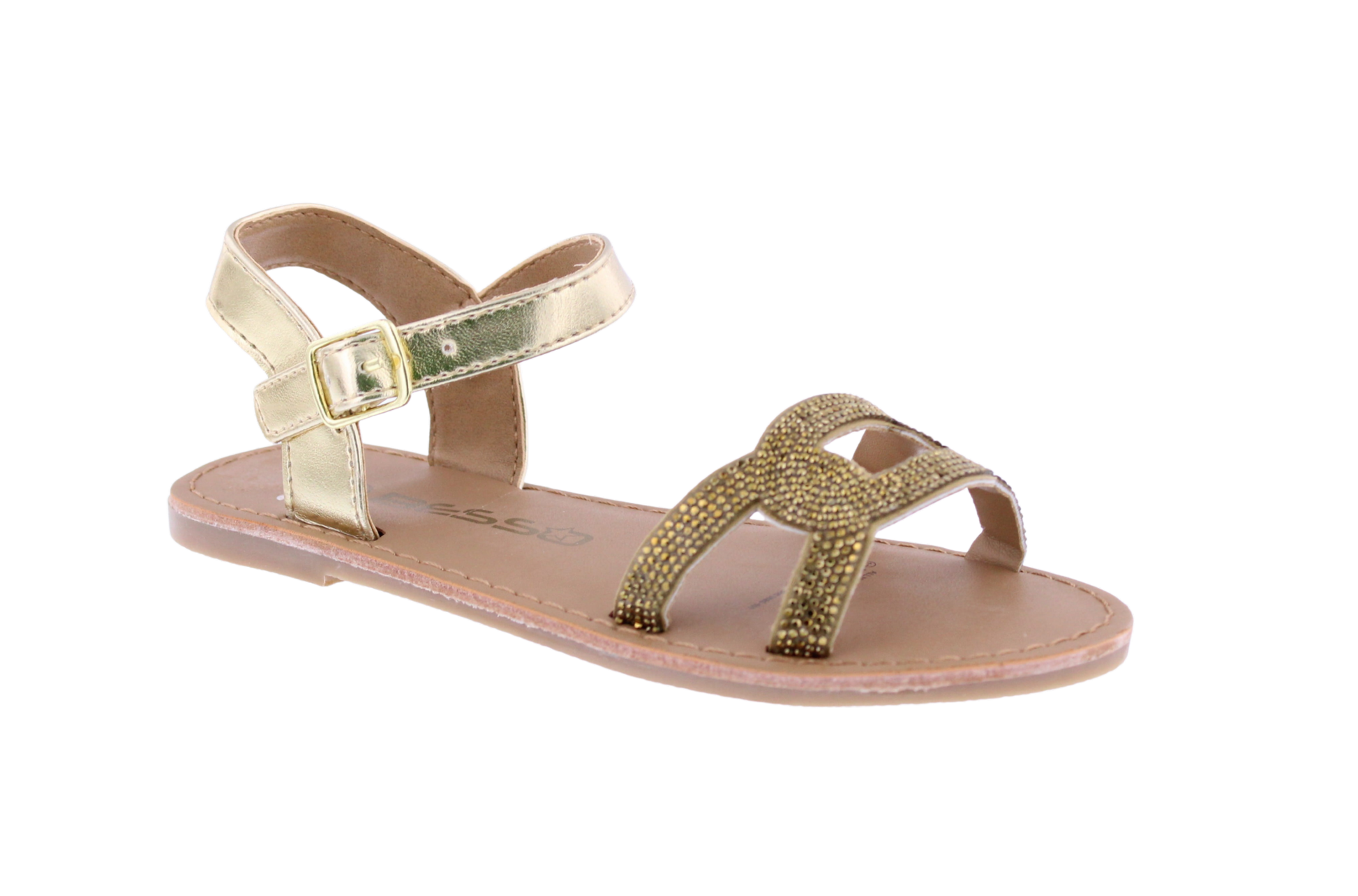 Kids Rhinestone Chain Link Sandal
