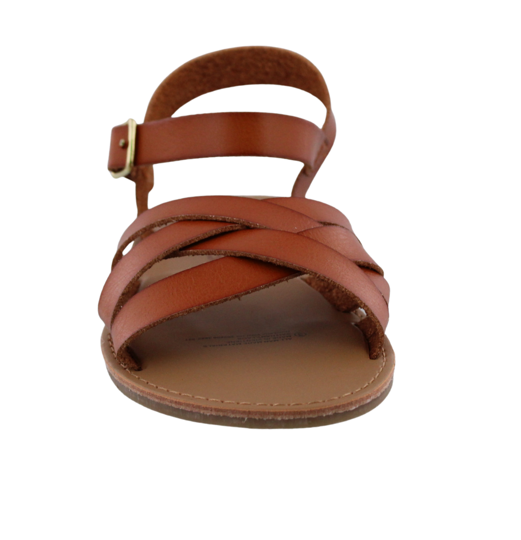 Kids Wide Band Crisscross Sandal